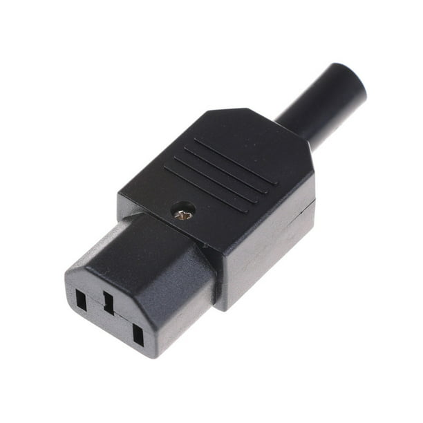 IEC 320 C13 Female Plug Adapter 3pin Socket Power Cord Rewirable Connector  LD 